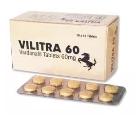 Buy Vilitra 60mg Tablets Online | Vardenafil | Treat ED